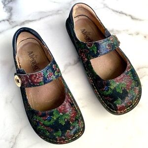 Alegria Paloma Winter Garden Leather Mary Jane Shoe Cottagecore Sz 37W